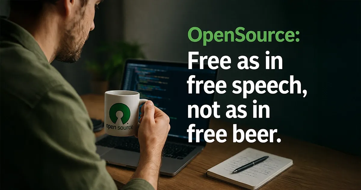 Open source non significa gratis. Ed è ora di dirlo.