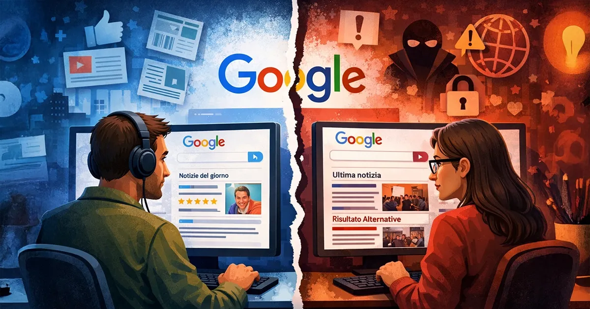 Il tuo Google non è il mio Google. E nessuno dei due è la realtà.