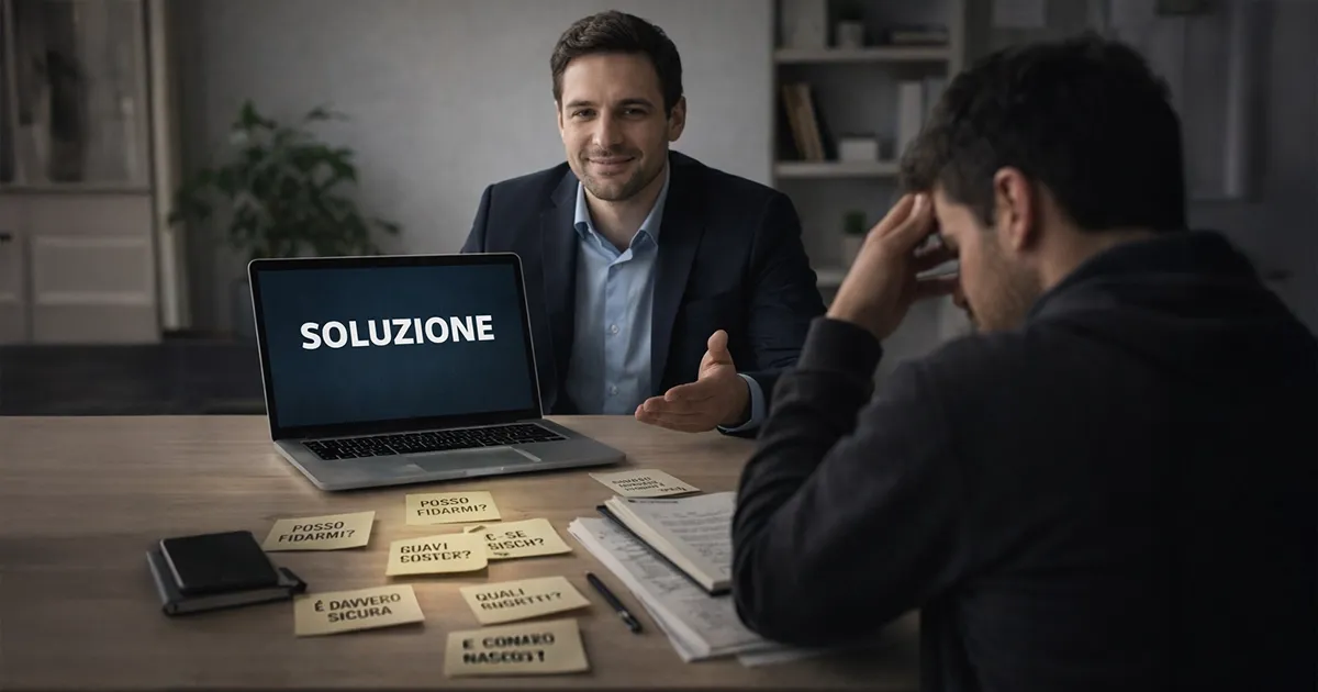 Il venditore ha tutte le risposte. Io ho solo domande.