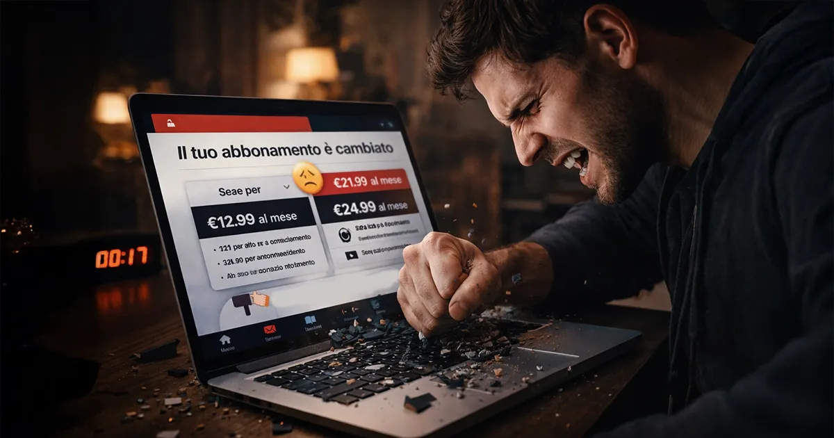 Quel servizio che amavi e ora odi. Non sei tu. È il modello.