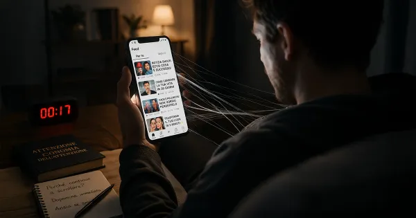 Il feed ti mostra quello che ti tiene. Non quello che ti serve.